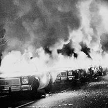 The meme appears to be a screenshot of a news article about the 1979 Jonestown massacre, where over 900 people died in a mass murder-suicide. The text "Jonestown" is likely overlaid on the image. The meme is likely a dark humor or irony-filled take on a tragic event.